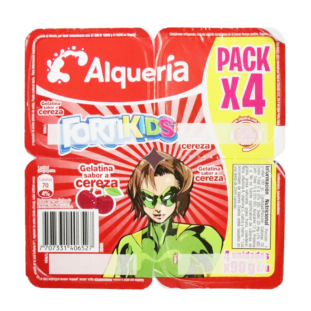 POTE GELATINA NUTRIKIDS CEREZA X4 x 90GR