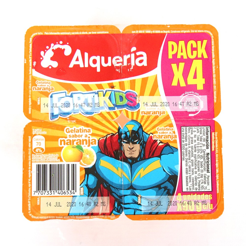 POTE GELATINA NUTRIKIDS NARANJA X4*90GR