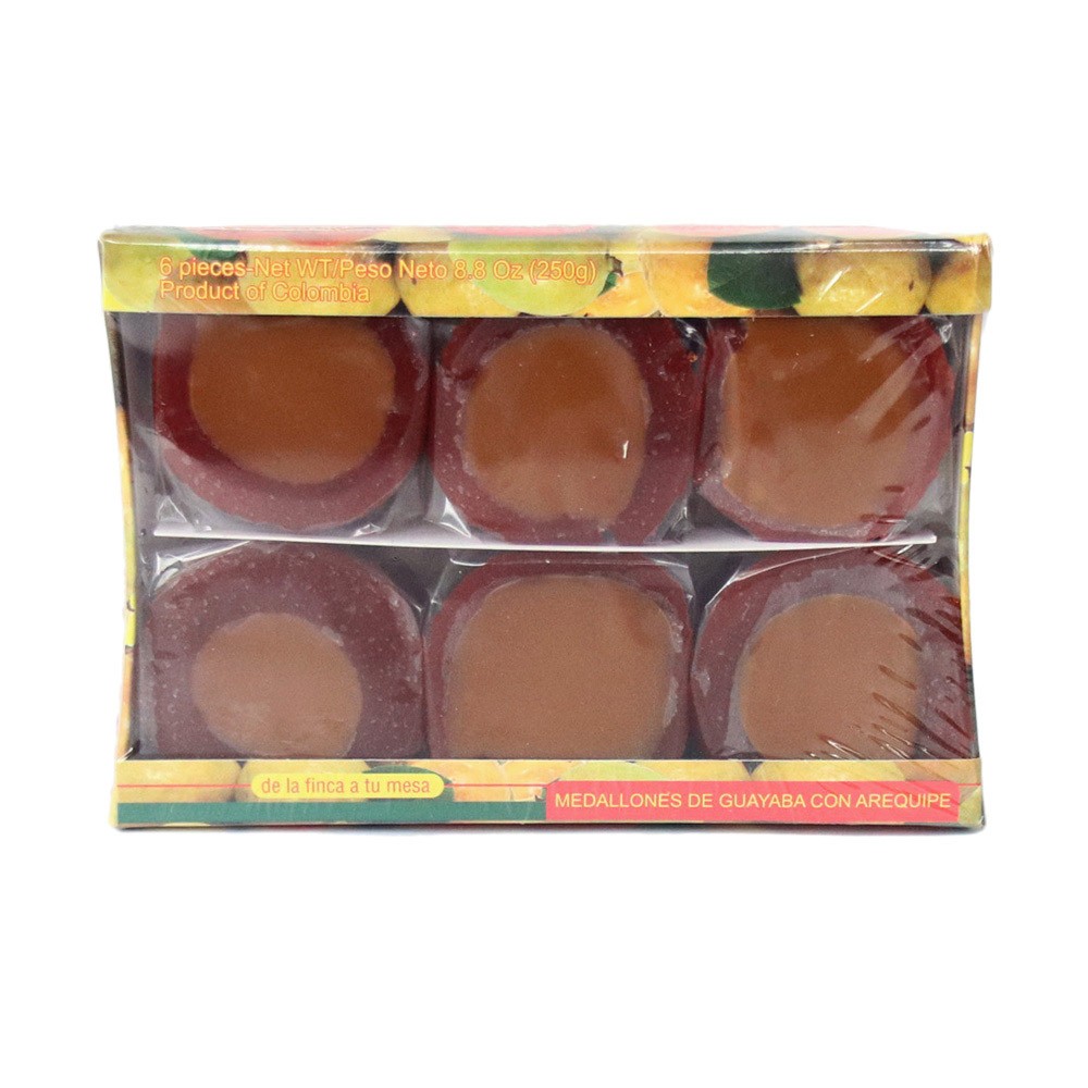 MEDALLONES DE GUAYABA FRUTIRREY X6*250GR