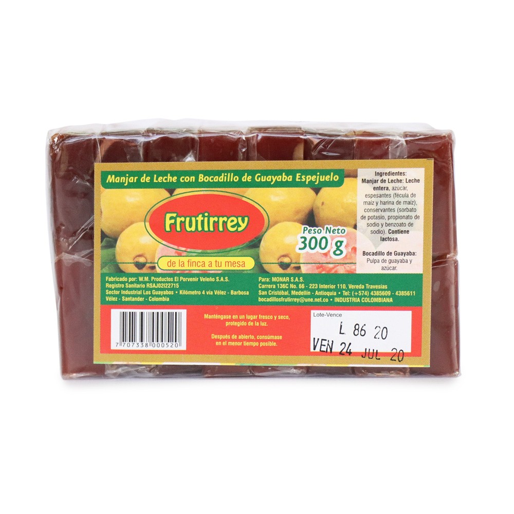 MANJAR ESPEJUELO FRUTIRREY  x 300GR