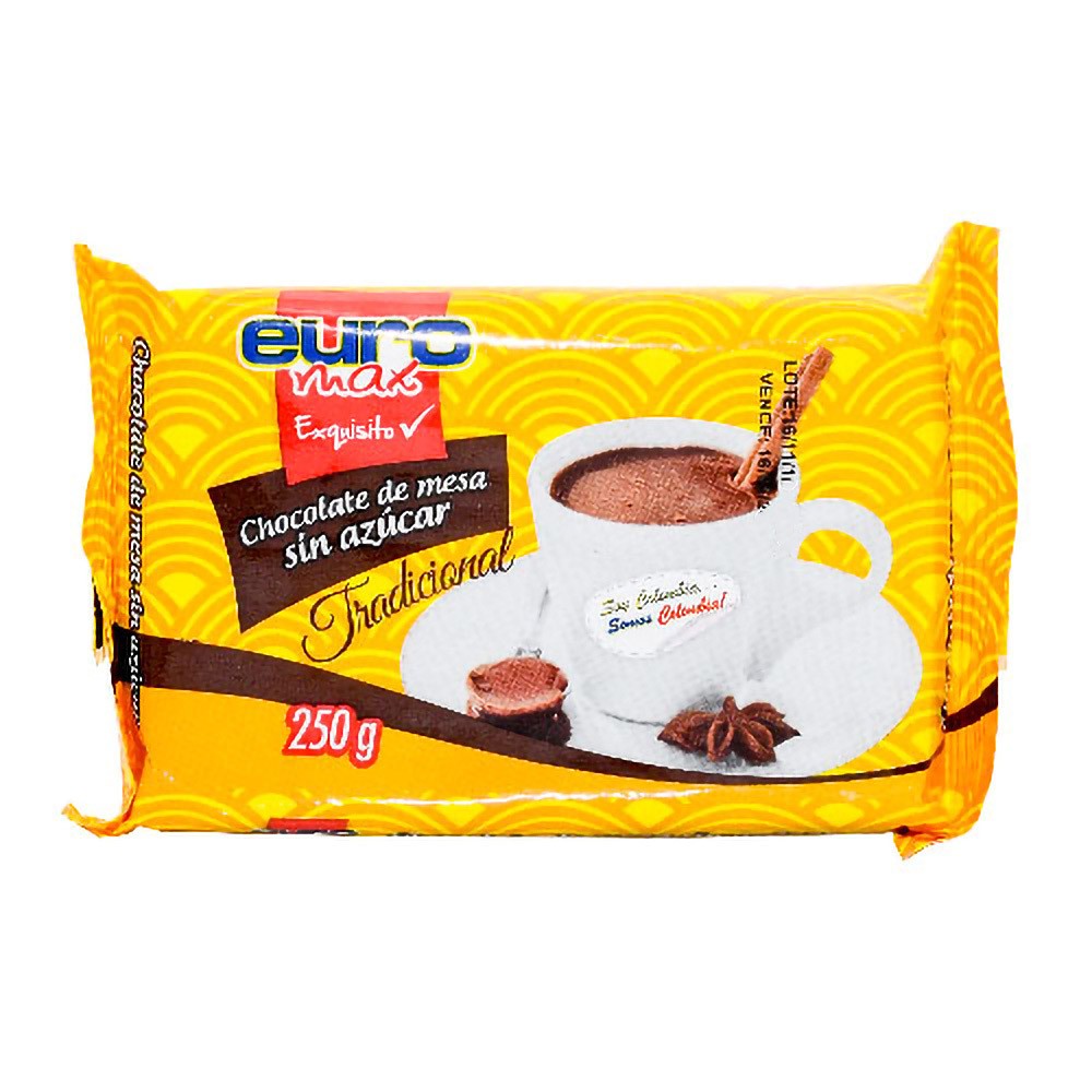CHOCOLATE BARRA EURO  x 250GR
