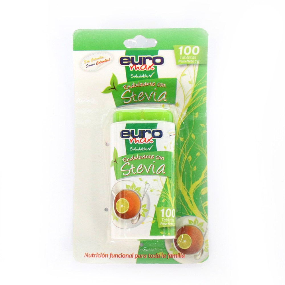 STEVIA  EUROMAX DISPENSADOR X 100 TAB