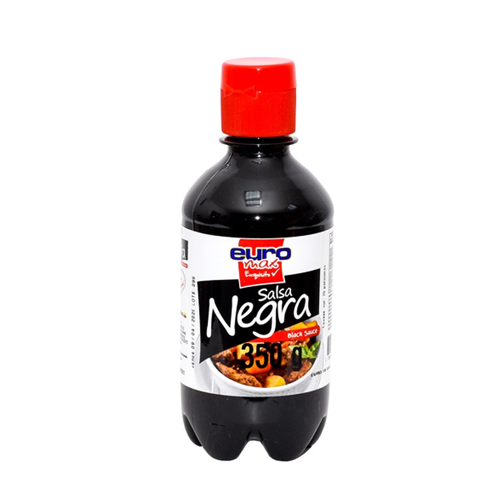 SALSA NEGRA PET EUROMAX NV  x 350GR