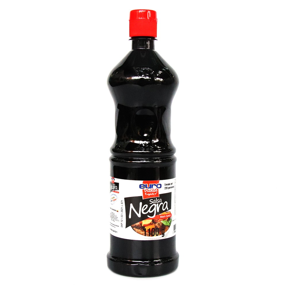 SALSA NEGRA PET EUROMAX NV  x 1100GR