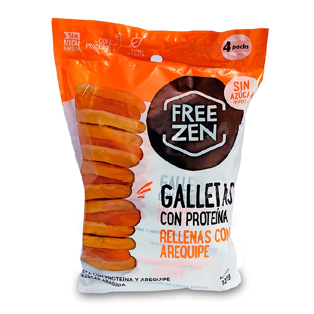 GALLETA AREQUI PROTEI PACK4 FREEZEN*120G
