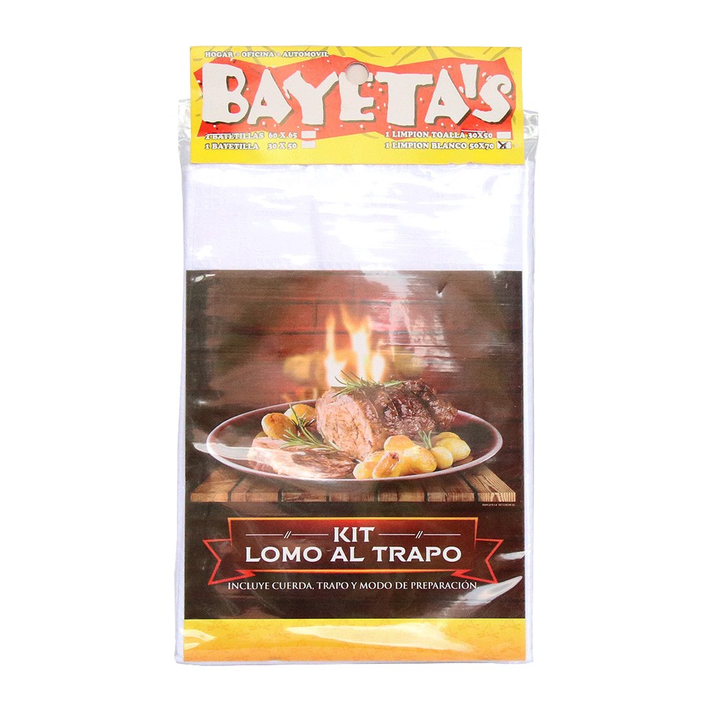 KIT LOMO AL TRAPO BAYETAS