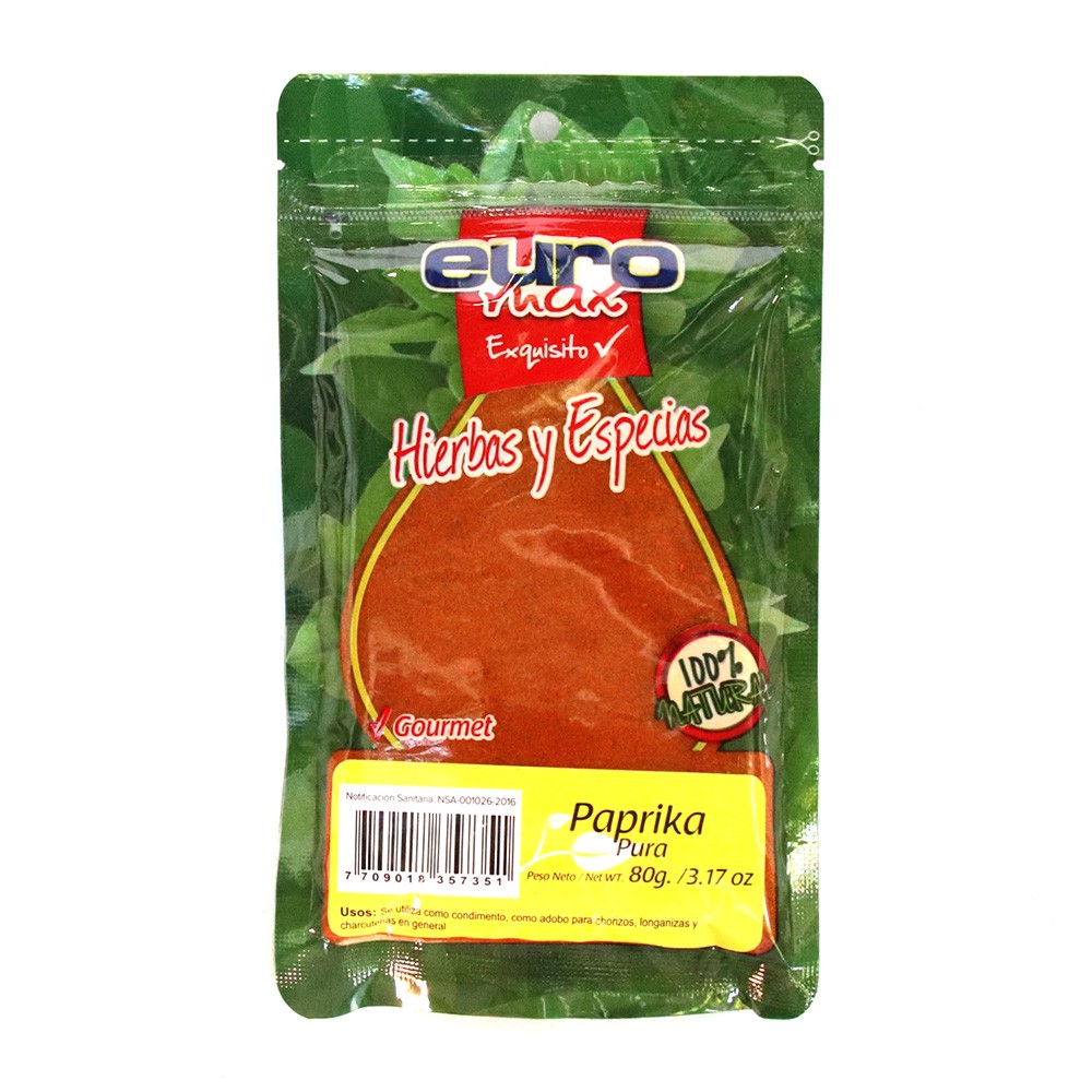 PAPRIKA MOLIDA EUROMAX x 80GR