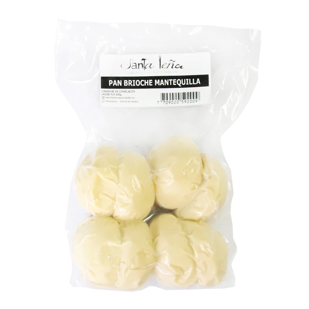 PAN BRIOCHE MANTEQUILLA SANTALEÑA*8UND