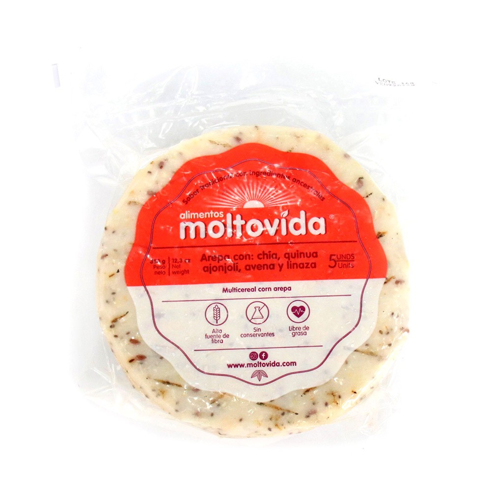 AREPA MULTICEREAL MOLTOVIDA x  5 UND