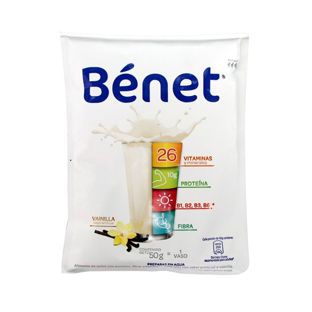BEBIDA BENET SOBRE VAINILLA  x  50 GR