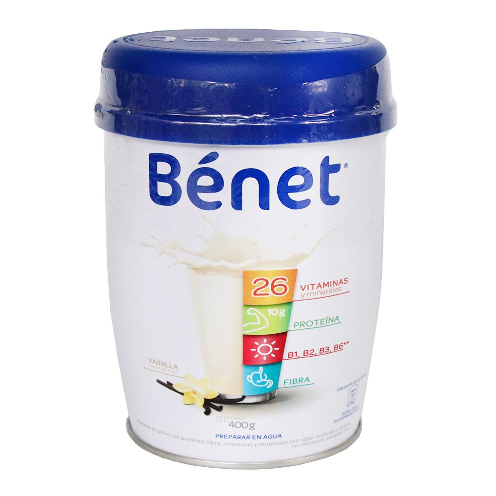 BEBIDA BENET SABOR A  VAINILLA * 400 GR