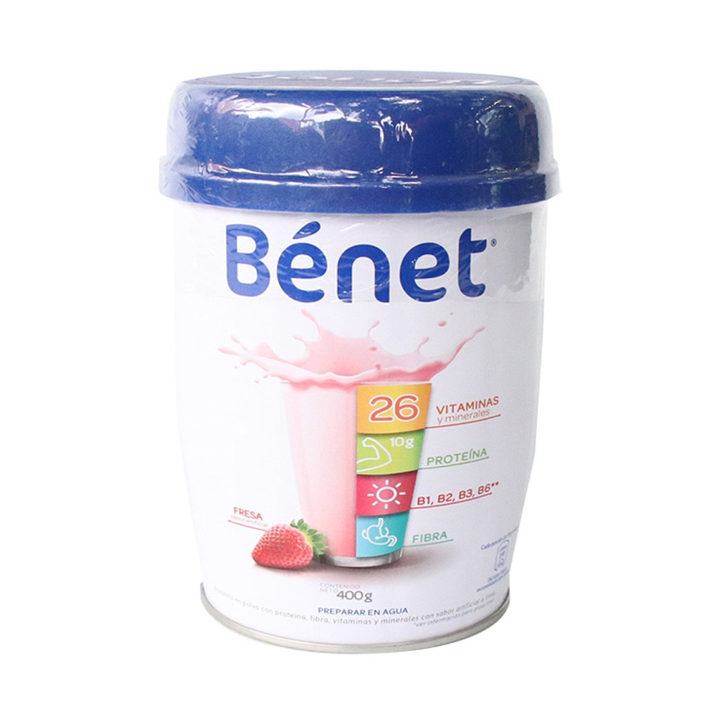 BEBIDA BENET SABOR A FRESA  x  400 GR
