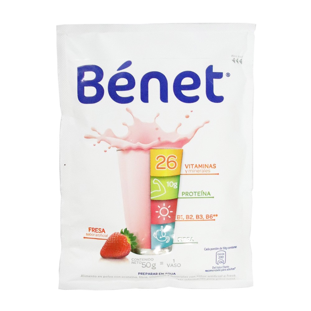 BEBIDA BENET SOBRE FRESA  x  50 GR