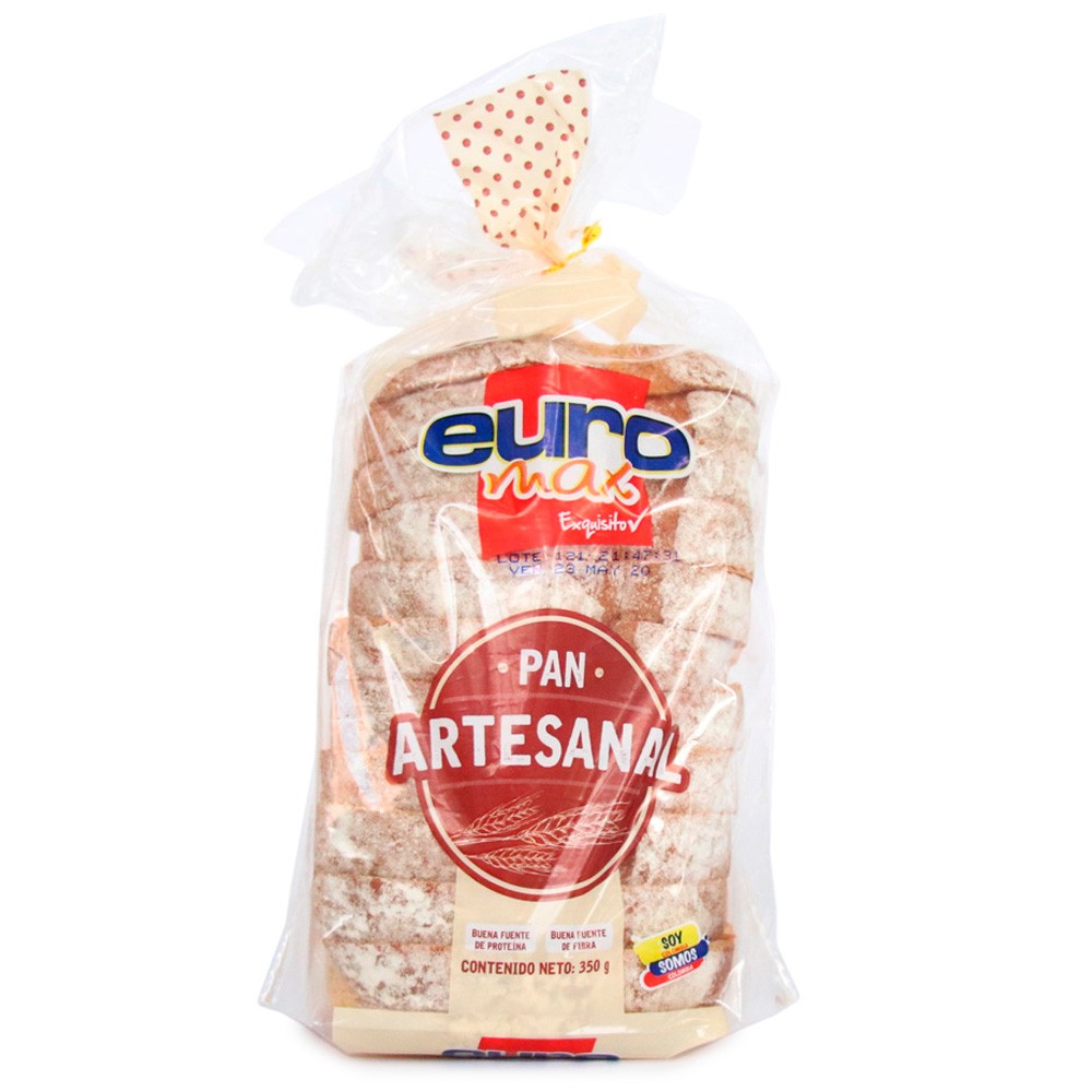 PAN TAJADO BLANCO ARTESANAL EUROMAX*350G
