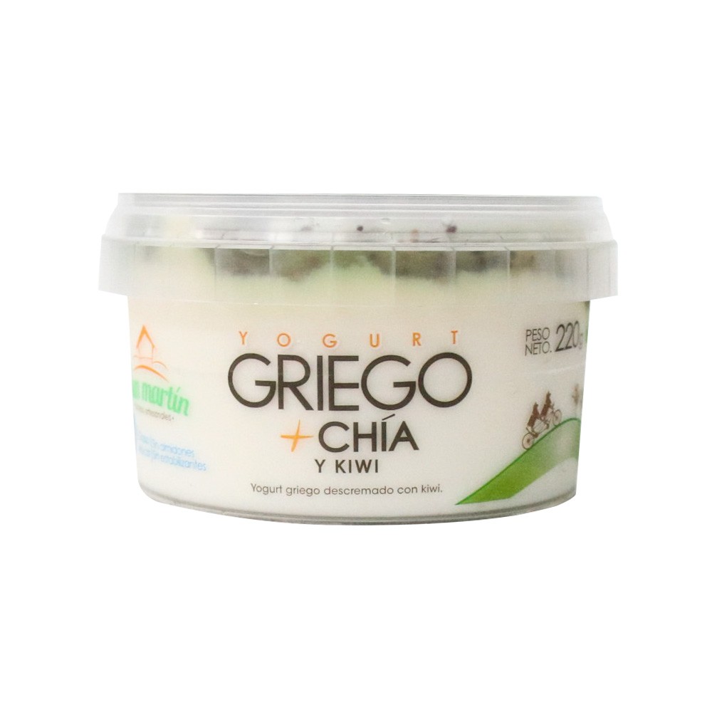 YOG GRIEGO SAN MARTIN KIWI-CHIA 220GR