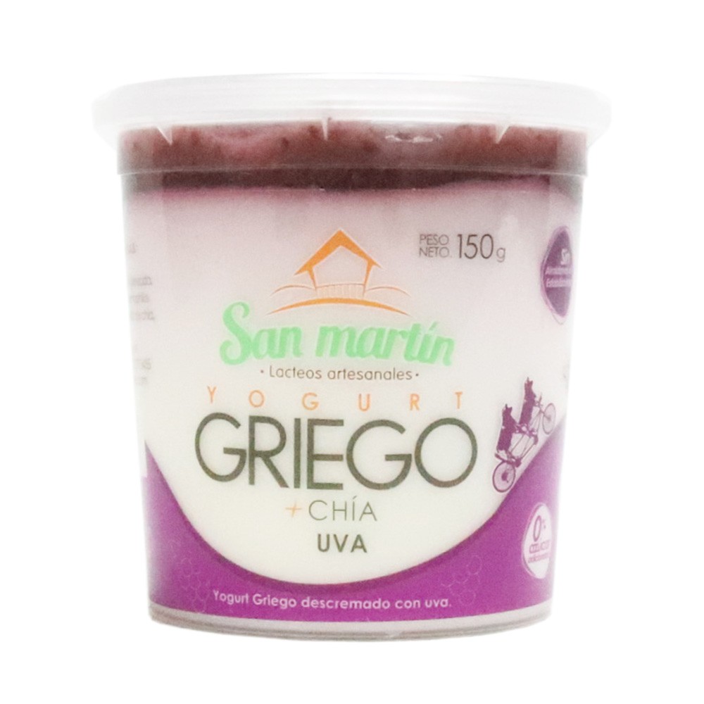 YOGHURT GRIEGO UVA CHIA SAN MARTIN*150GR