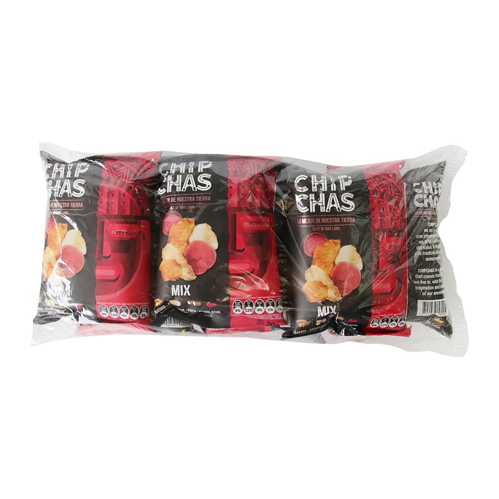 SIX PACK MIX CHIPCHAS x  30 GR