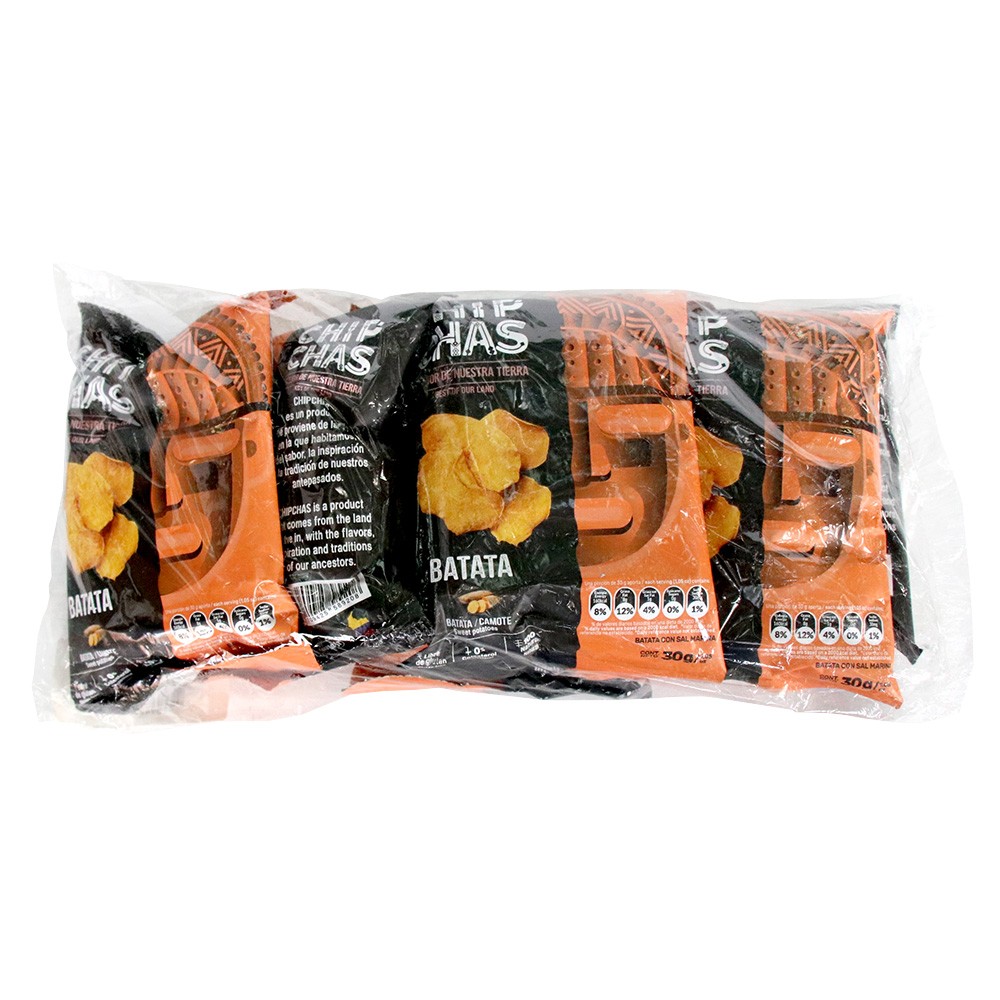SIX PACK BATATA CHIPCHAS* 30 GR