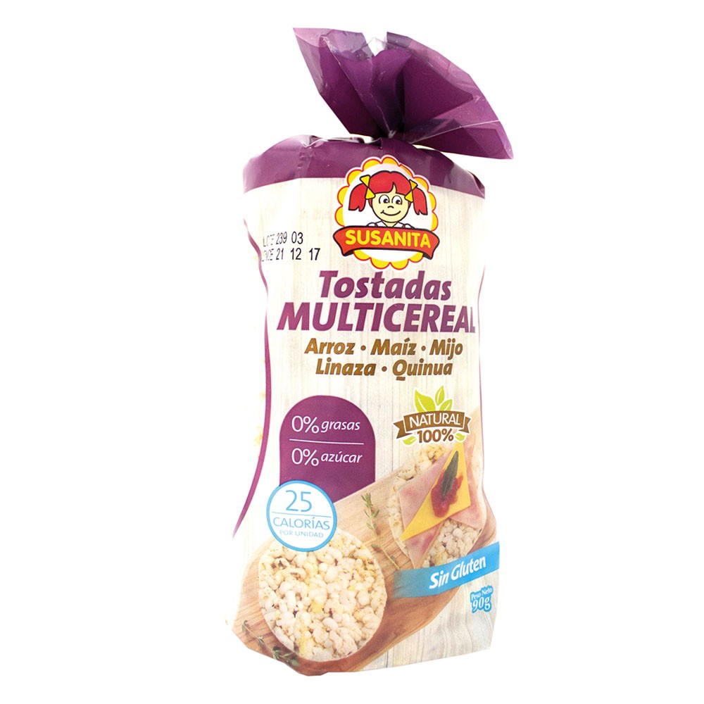 TOSTADA MULTICEREAL SUSANITA x 90GR