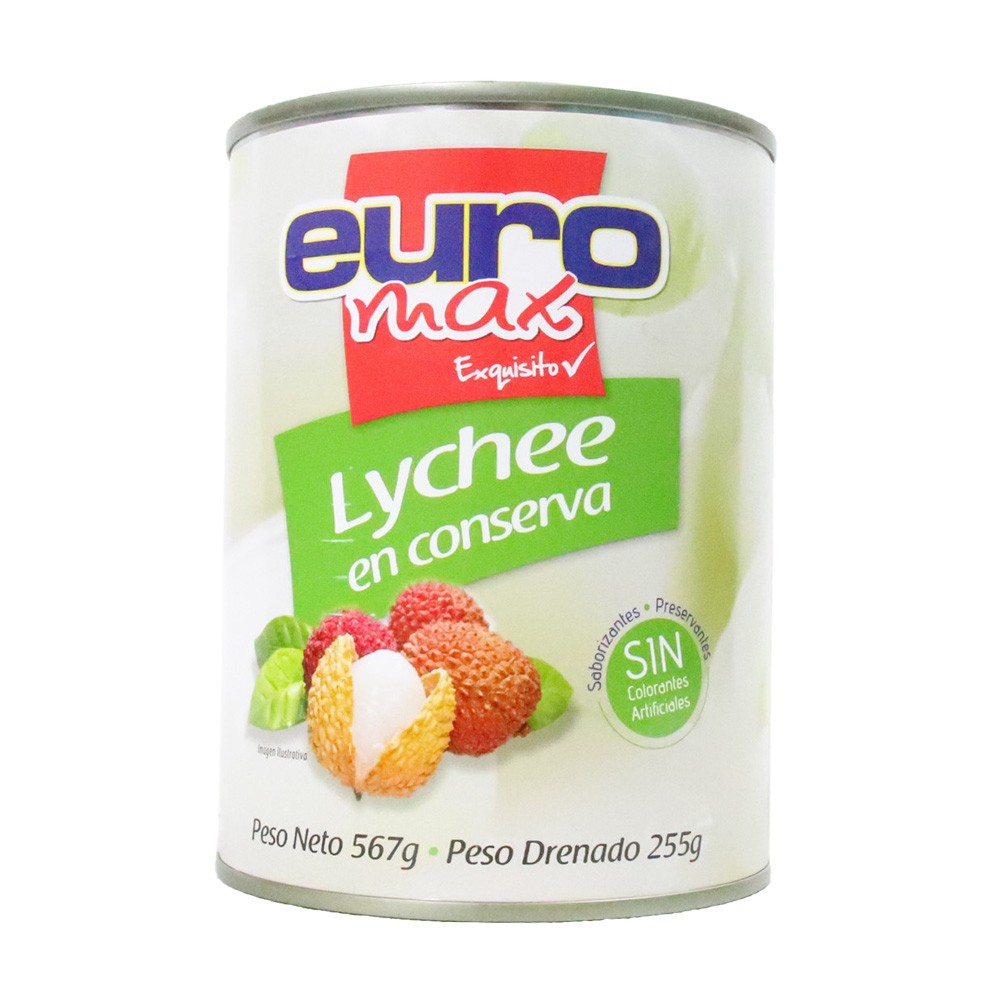 LYCHEE EN CONSERVA EUROMAX  x  567 GR