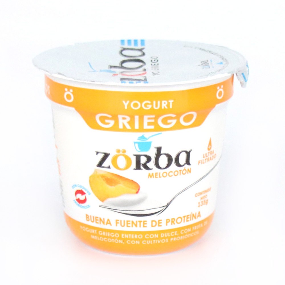 YOGURT ZORBA GRIEGO MELOCOTON X135G