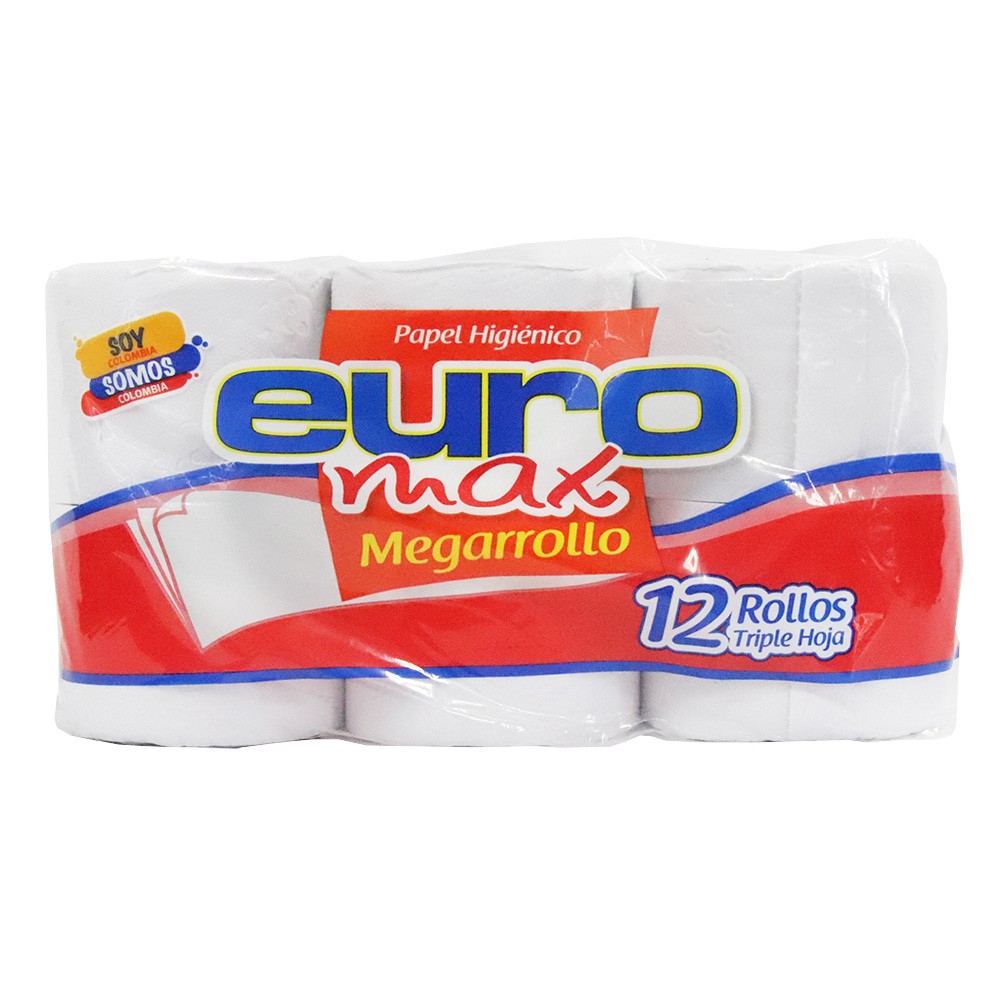 PAPEL HIGIENICO EUROMAX*12UND