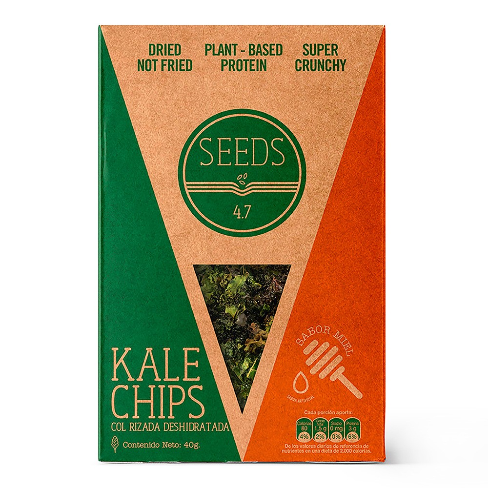 SNACK KALE CHIPS MIEL  x 40 GR