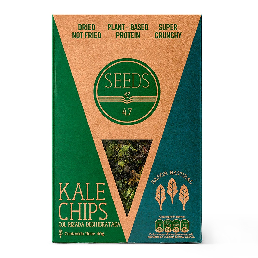 SNACK KALE CHIPS NATURAL  x 40 GR