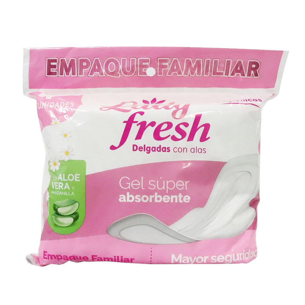 TOALLA HIGIENIC ALAS TELA LADYFRESH*40UN
