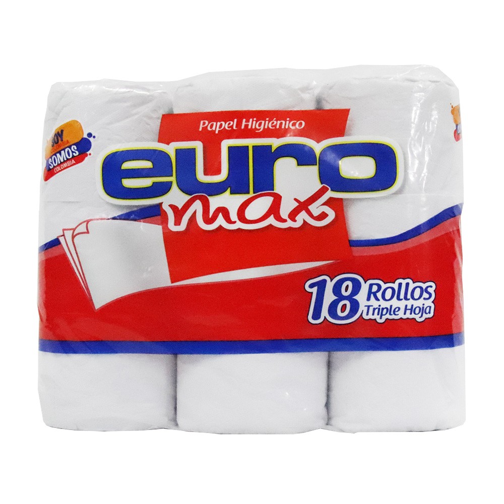 PAPEL HIGIENICO EUROMAX*18UND