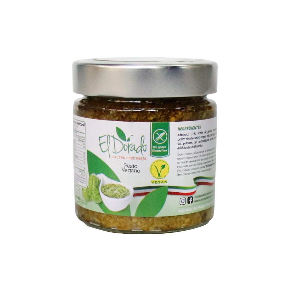 SALSA PESTO VEGANO EL DORADO  x 180GR