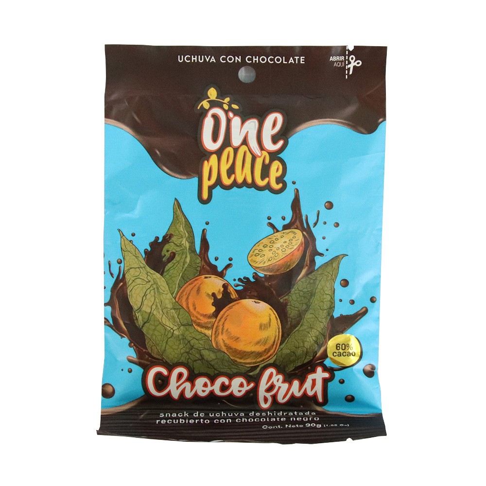 UCHUVA CON CHOCOLATE  x 30 GR ONE PEACE