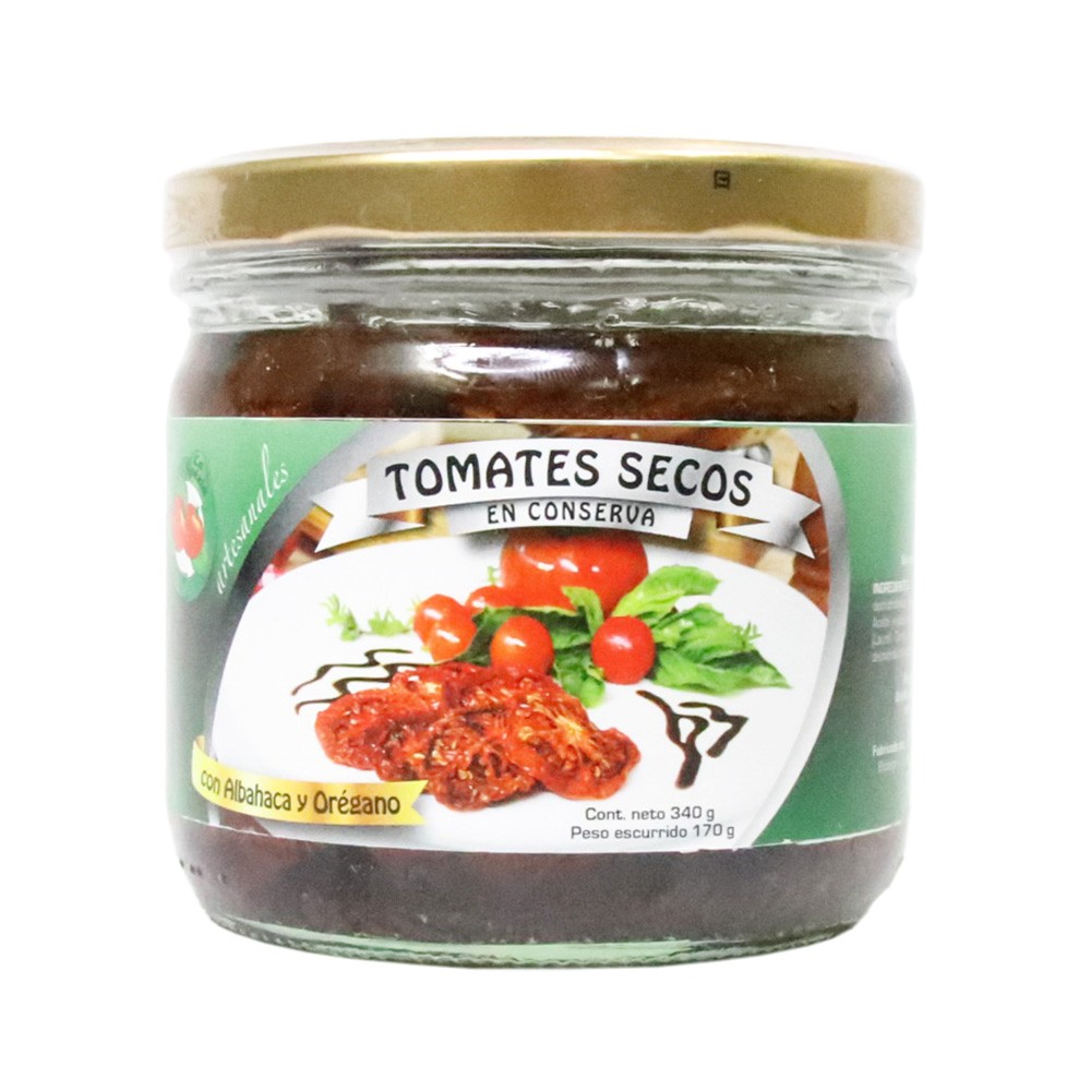 TOMATES SECOS ALBAHACA FACTORIA  x 330GR