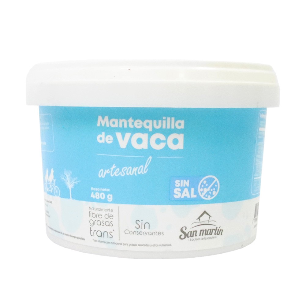 MANTEQUILLA SIN SAL SAN MARTIN*480 GR
