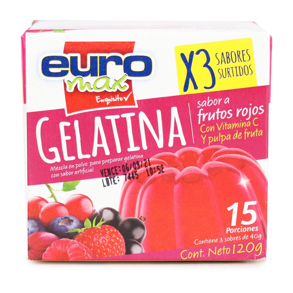 GELATINA EUROMAX *40GR*3und FRU-LIM-MORA