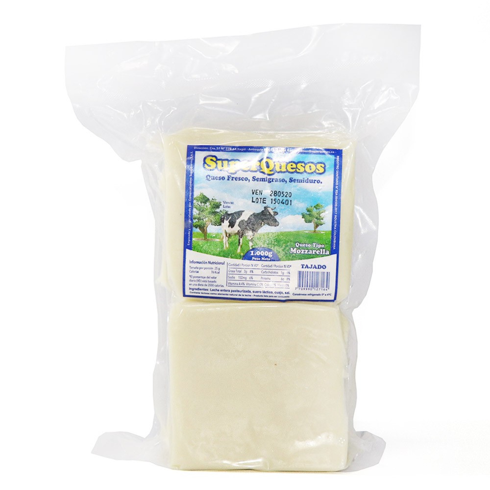 QUESO MOZARELLA TAJ 1000gr SQ