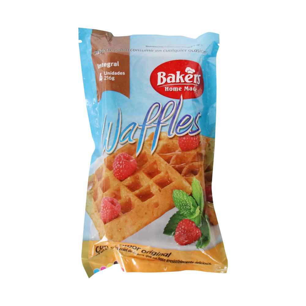 WAFFLE INTEGRAL  BAKERS  x 216GR