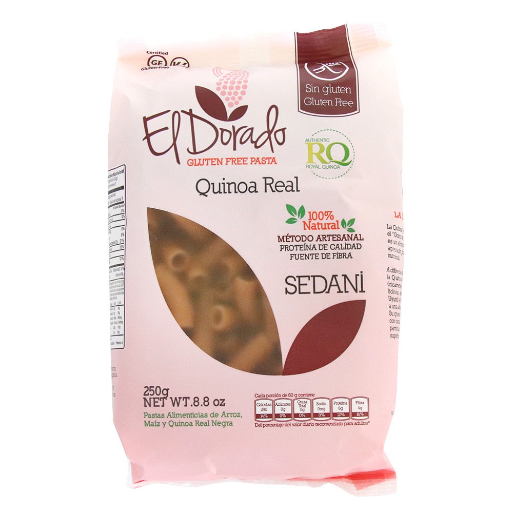 PASTA DE QUINOA SEDANI EL DORADO x 250GR