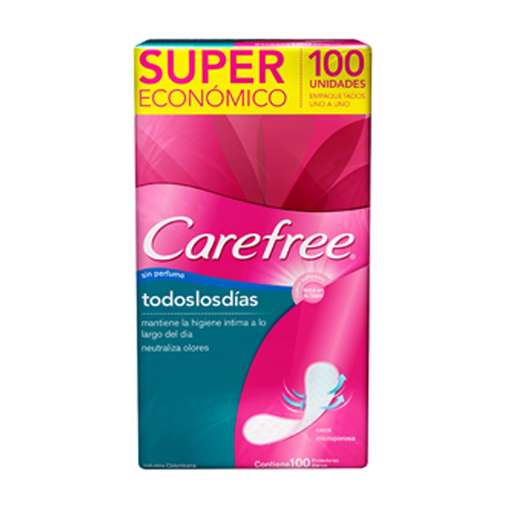 PROTECTORES CAREFREE TODOS LOS DÍAS*100