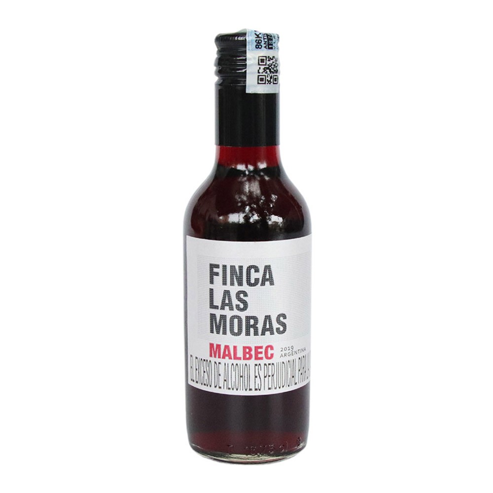 VINO MALBEC TINTO M. LAS MORAS  x 187ML