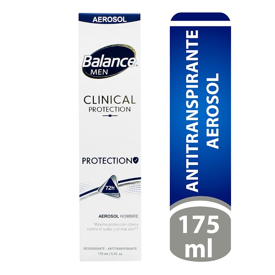 Antitraspirante BALANCE Men Clinical Protection 3X 72H x175Ml