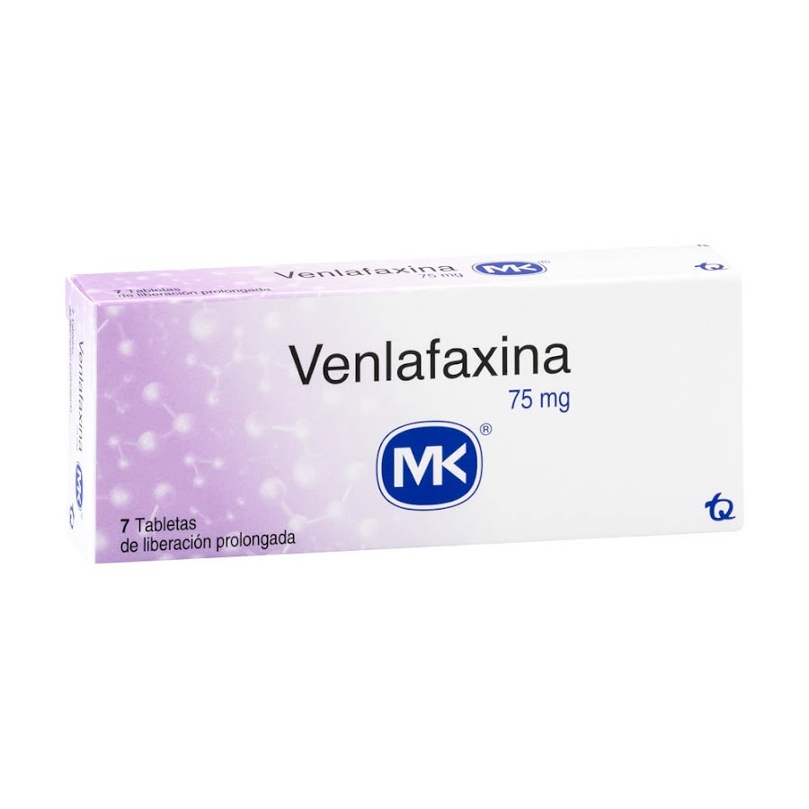 Venlafaxina MK 75mg Tableta Caja x7Tab.