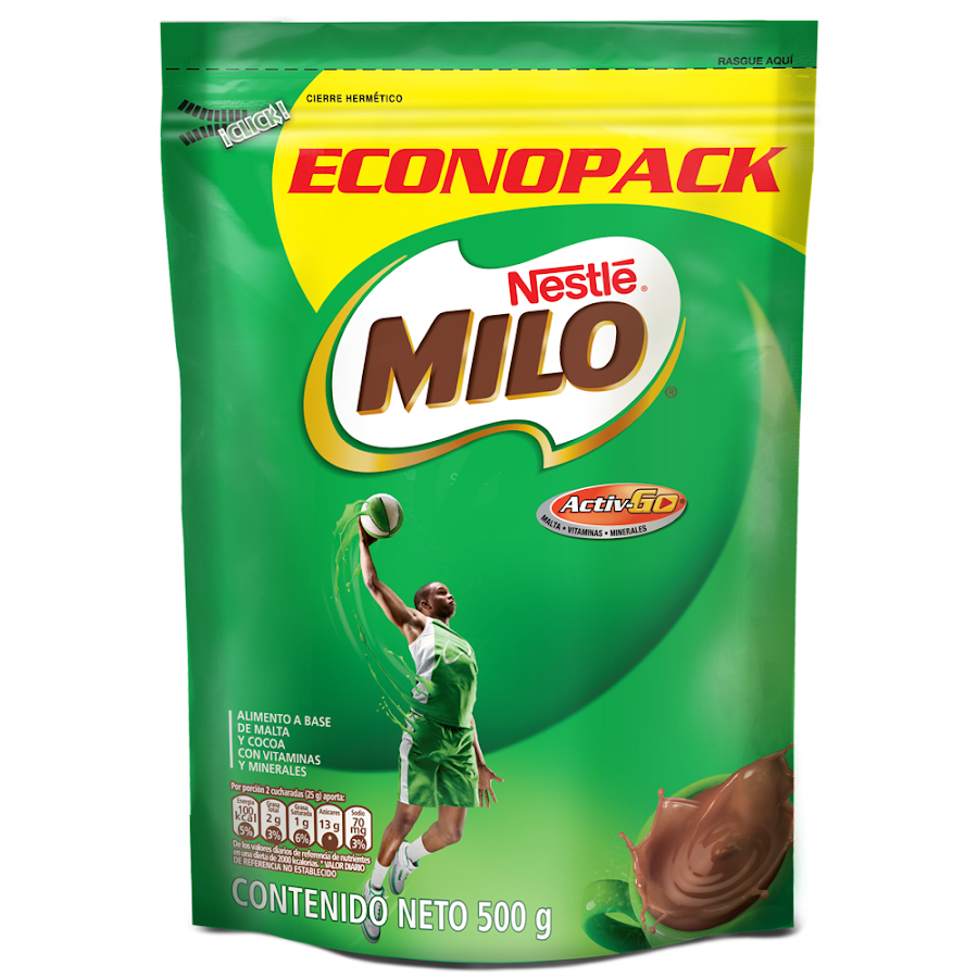 OFERTA LECHE ACHOCOLATADA MILO  DOY PACK POLVO X500G