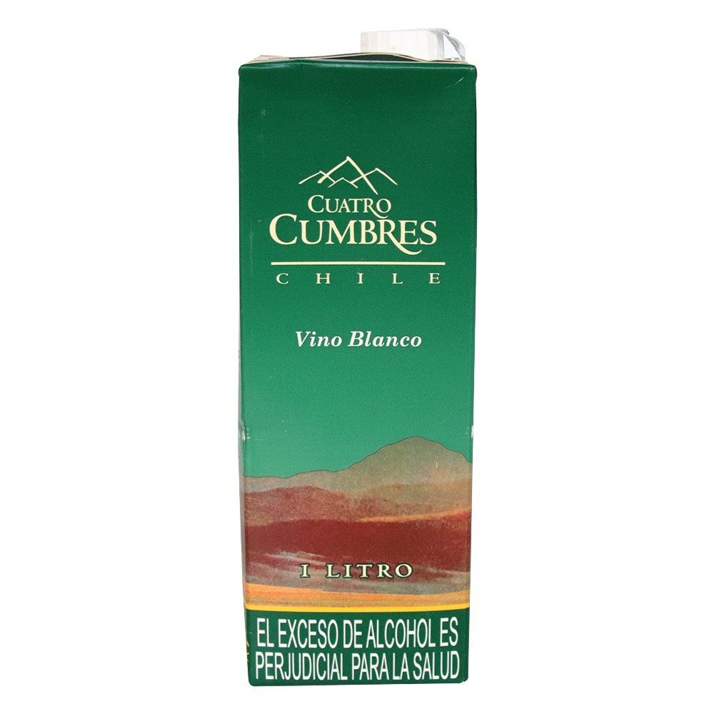 VINO BCO TETRA CUATRO CUMBRES  x 1000ML