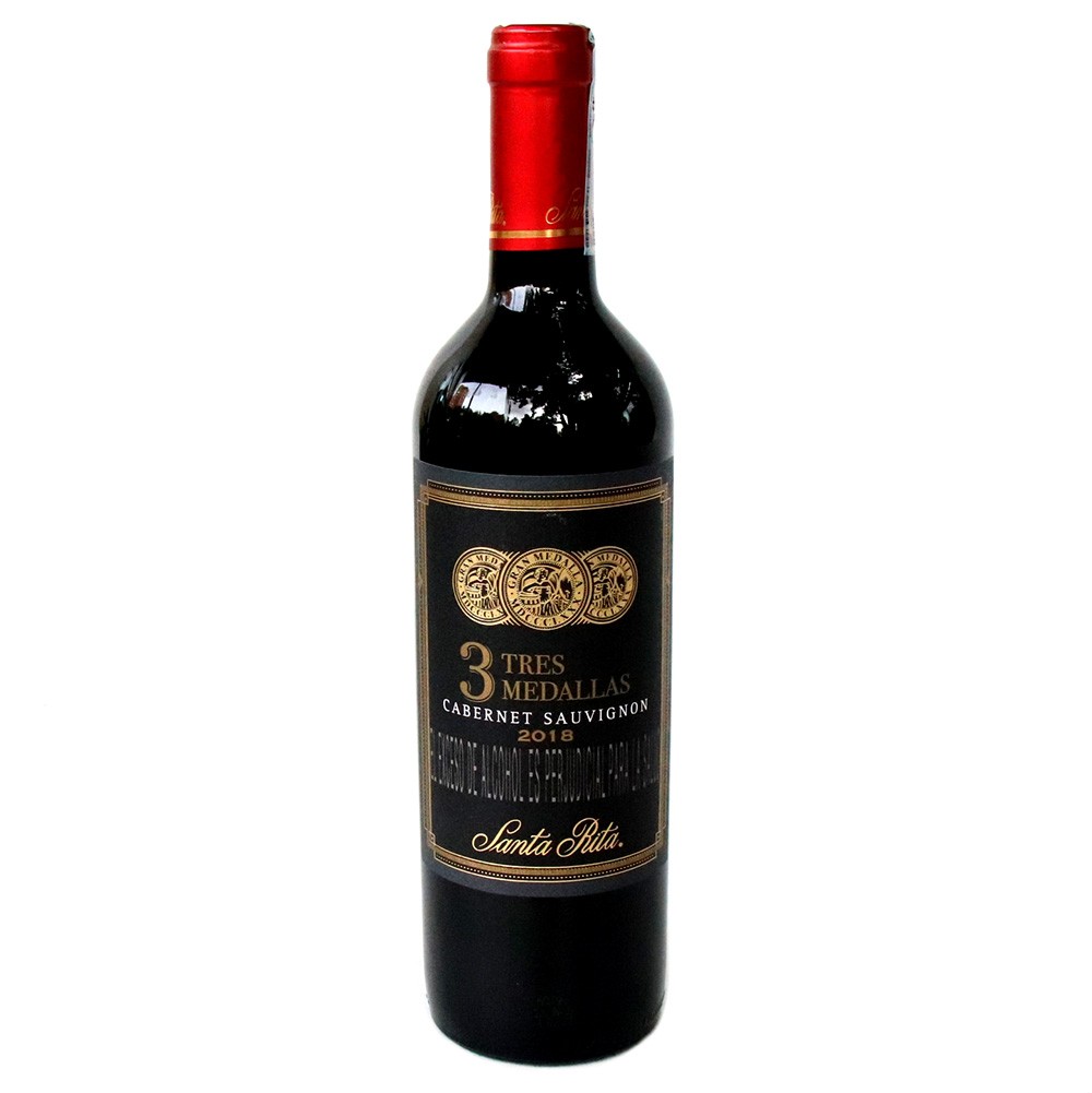 SANTA RITA 3 MEDALLAS CARBET*750ML