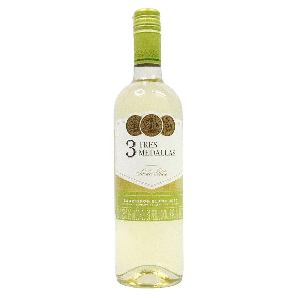 SANTA RITA 3 MEDALLAS SAUVIGNON x 750ML
