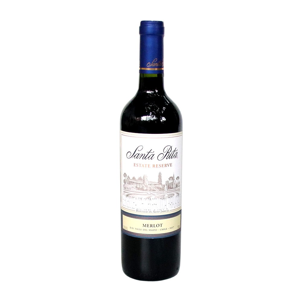 VINO TTO V/RES MERLOT SANTA RITA x 750ML