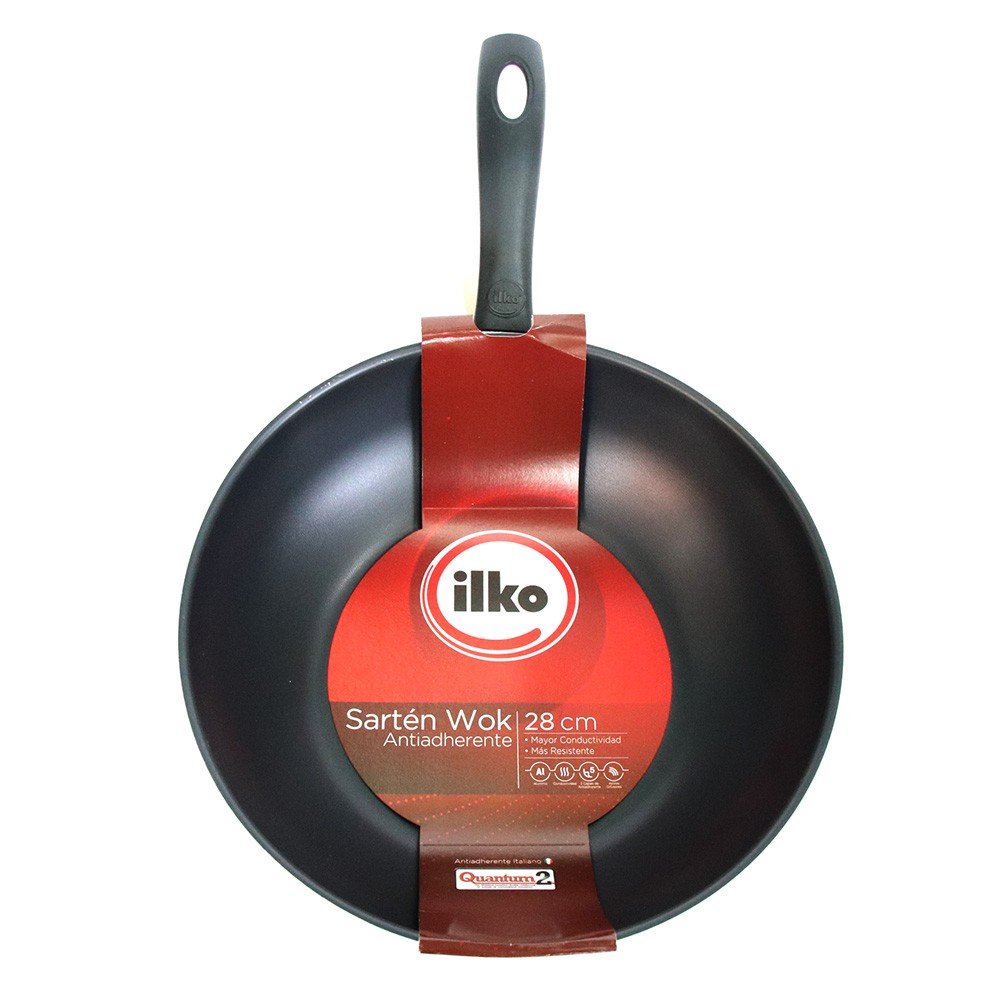WOK ILKO REDBLUE ANTIADHERENTE S/T 28CM