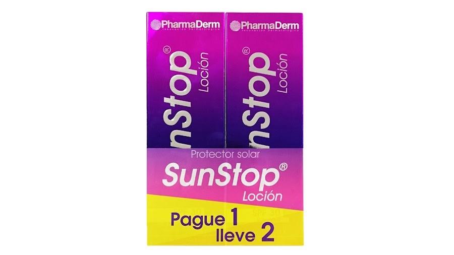 $Protección Solar  2x1 Sunstop Loción Spray x 120 ml