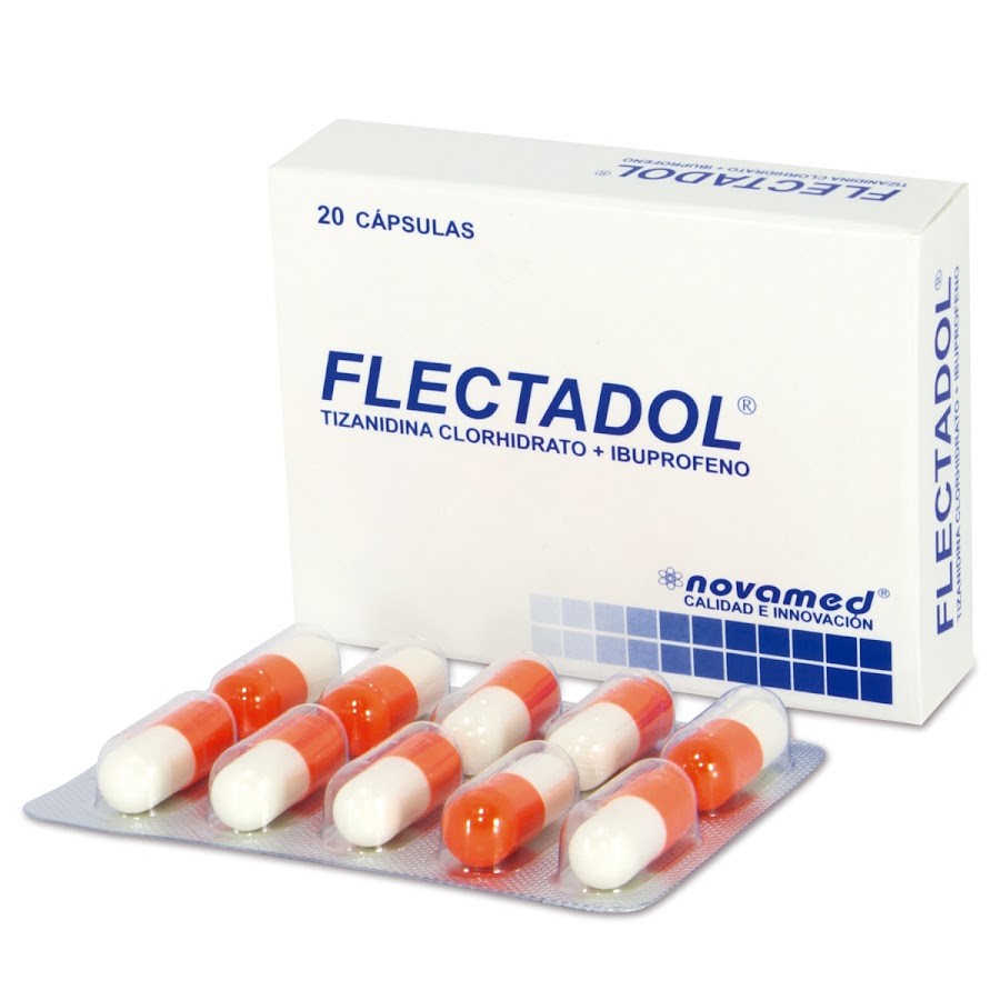 Flectadol 400Mg Cápsulas Caja x20Cap. Novamed Tizanidina Ibuprofeno
